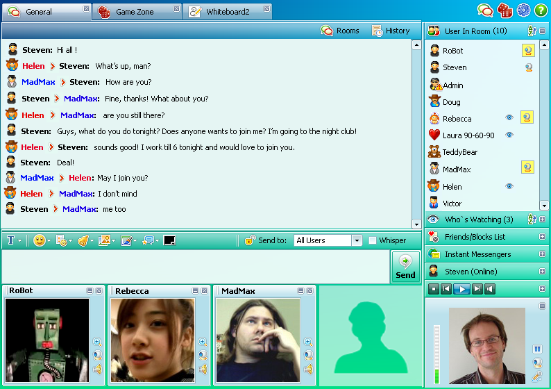 Click to view Flashcoms Community Chat 6.5 screenshot