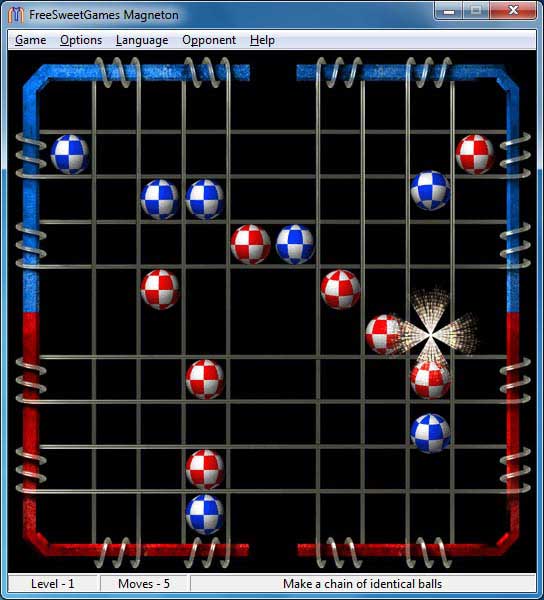 Click to view FreeSweetGames Magneton 2.0.40 screenshot