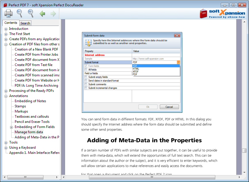 Click to view Perfect DocuReader 7 screenshot