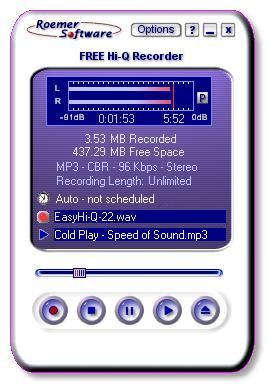 Screenshot for FREE Hi-Q Recorder 1.95