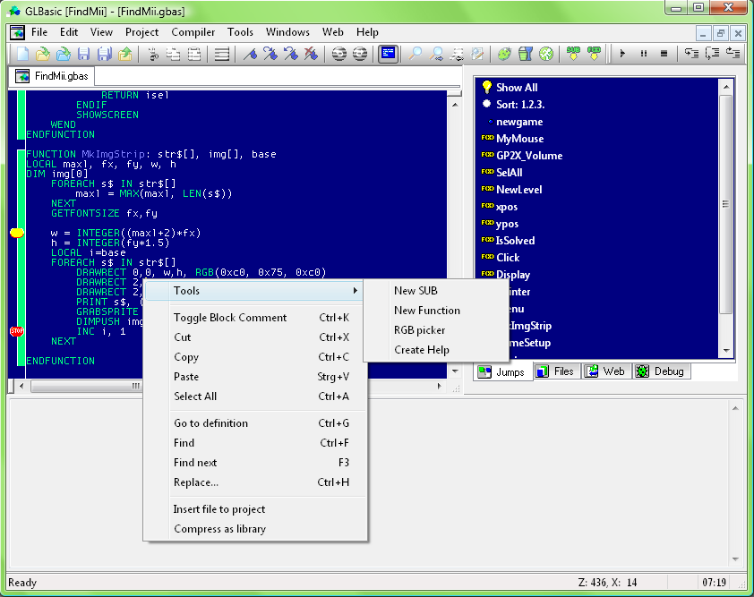 Click to view GLBasic SDK premium 4.0 screenshot