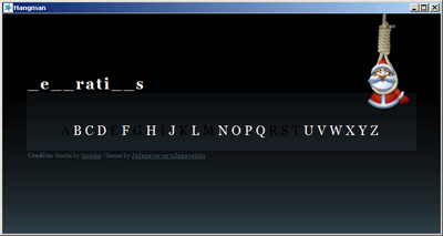 Click to view Christmas Hangman 1.0 screenshot