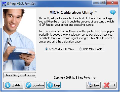 Click to view MICR Font Set 7.8 screenshot