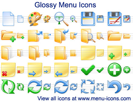 Click to view Glossy Menu Icons 2013.1 screenshot