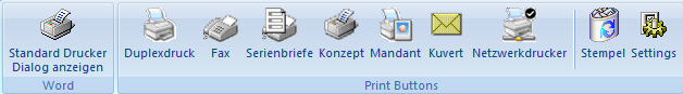 Click to view Word Print Buttons 4.1 screenshot