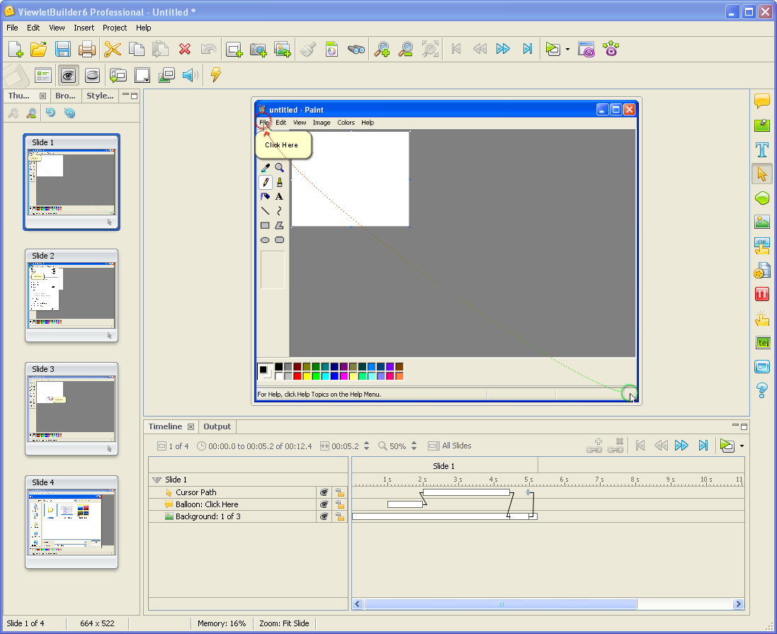 Click to view ViewletBuilder 6 Professional 6.1.1 screenshot