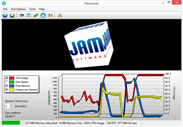 Click to view Heavyload 3.3.1 screenshot