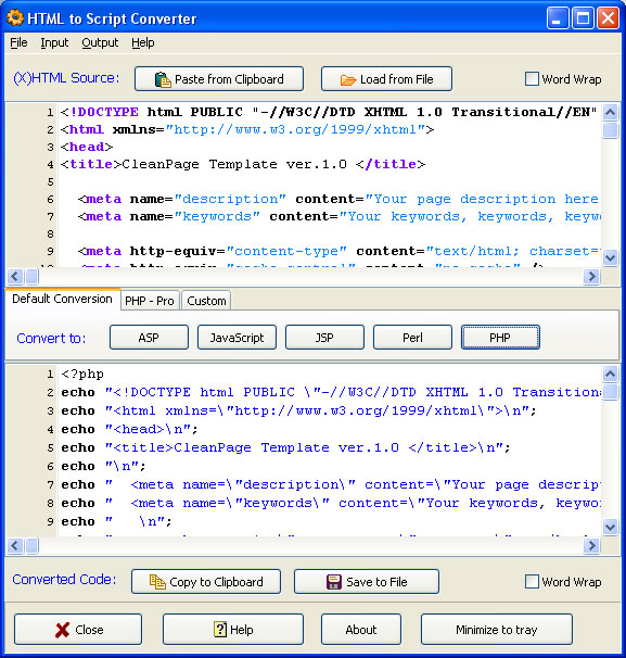 Click to view WonderWebWare HTML Converter 1.1 screenshot