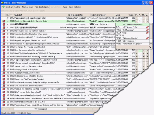 Click to view Letterman Spam Control Pro 3.5.281 screenshot