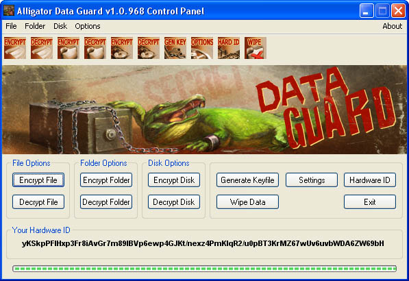 Click to view Alligator Data Guard 1.1.060 screenshot