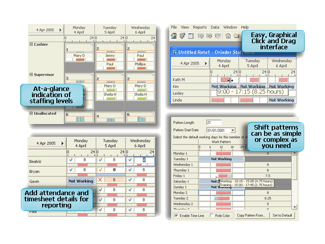 Click to view Oriador Staff Rota 1.4.4 screenshot