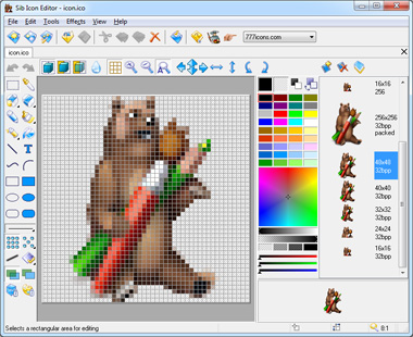 Click to view Sib Icon Editor 5.15 screenshot