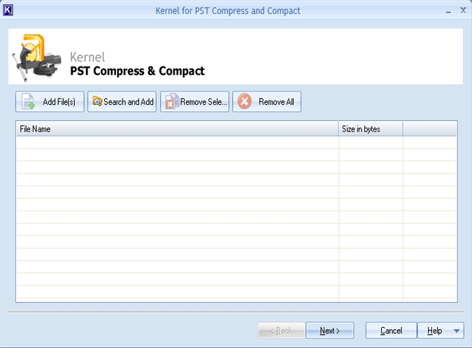 Click to view Compact PST 10.03.01 screenshot