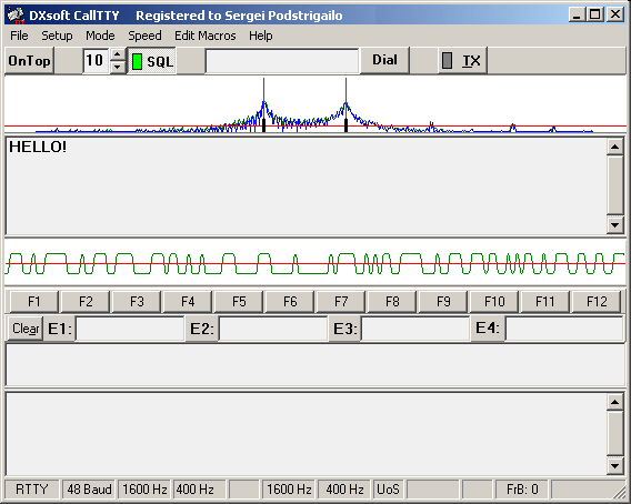 Click to view CallTTY TDD software 2.35 screenshot