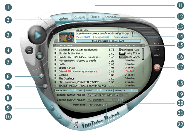 Click to view YouTube Downloader 3.0 screenshot
