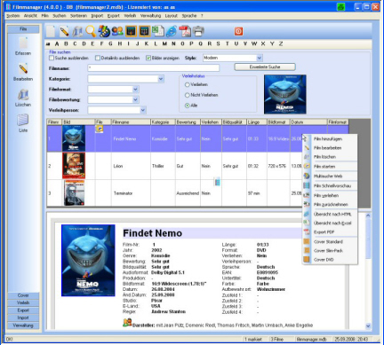 Click to view Filmmanager 4.6.1 screenshot