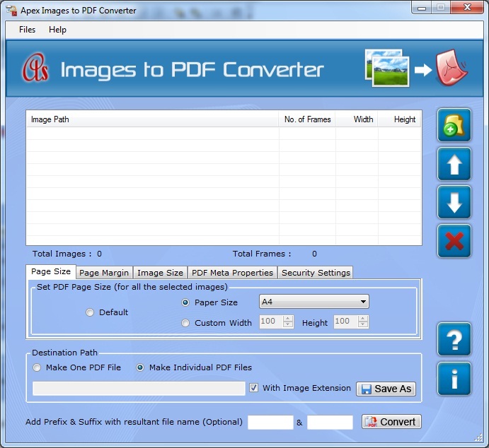 Click to view Image to PDF Creator 2.3.8.2 screenshot