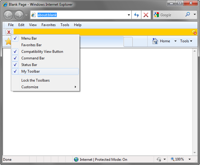 Click to view Add-in Express for Internet Explorer 2010 screenshot