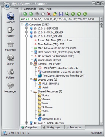 Click to view Portable MyLanViewer Network/IP Scanner 4.17.9 screenshot