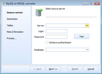 Click to view DB Elephant MySQL to MSSQL Converter 1.2 screenshot