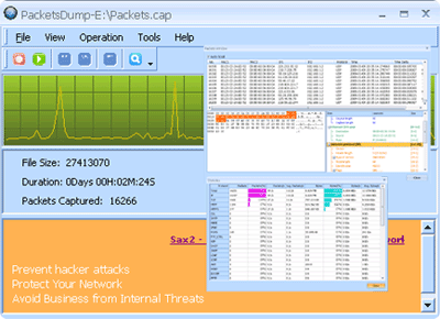 Click to view PacketsDump 1.2 screenshot