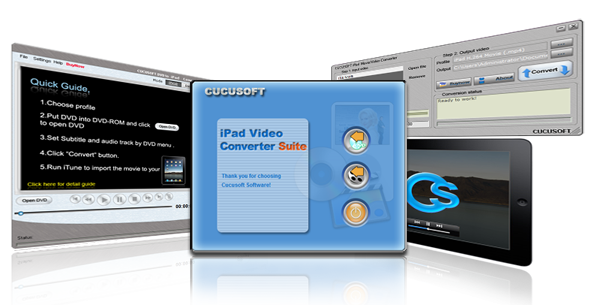 Click to view Cucusoft iPad Video+DVD Converter Suite 8.13.8.15 screenshot