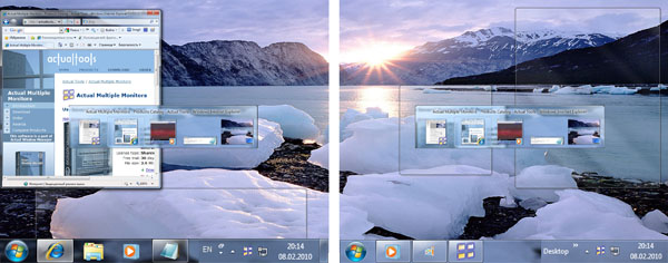 Click to view Actual Multiple Monitors 8.1.1 screenshot