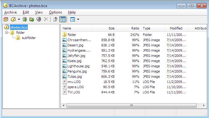Click to view BCArchive 2.02.1 screenshot