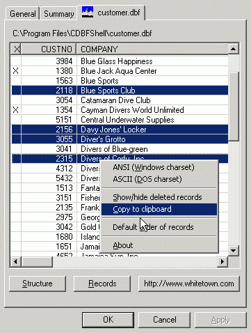 Click to view CDBF Shell 1.11 screenshot