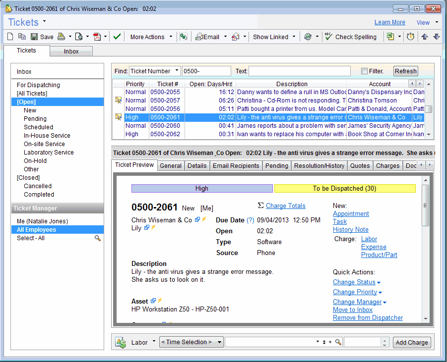 Click to view CommitCRM 6.2 screenshot