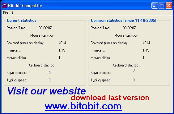 Click to view Bitobit Compolife 1.03 screenshot