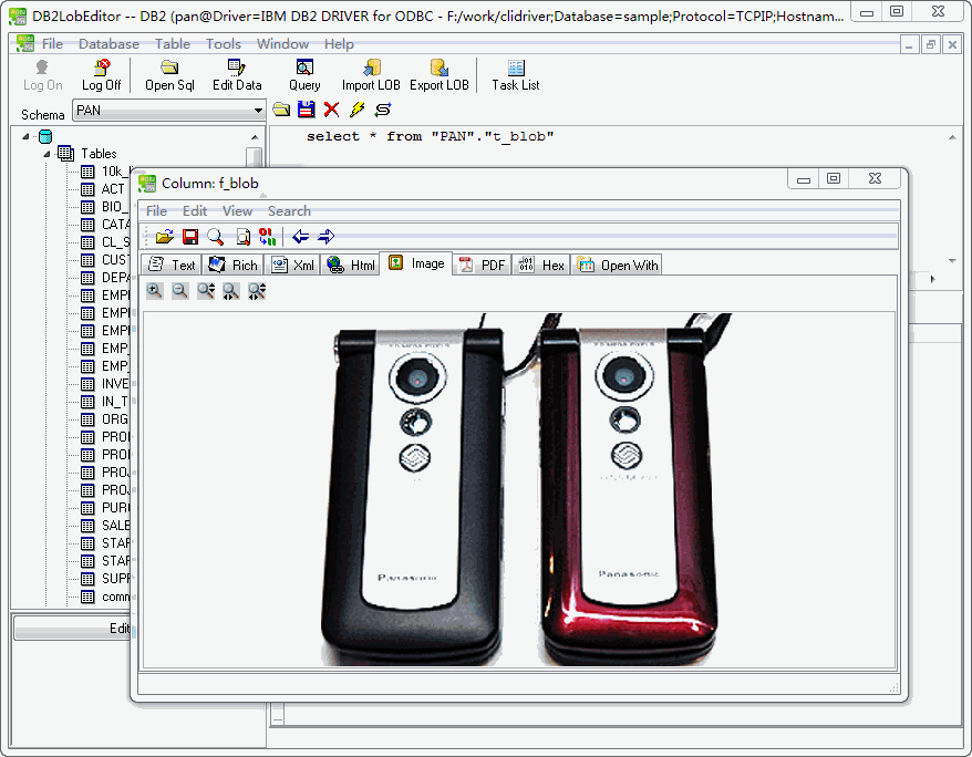 Click to view DB2LobEditor 1.8 screenshot