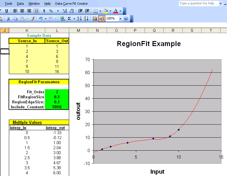 Click to view Data Curve Fit Creator Add-in 2.5 screenshot