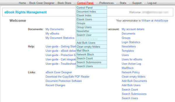 Click to view ArtistScope DRM for PDF 2.2 screenshot