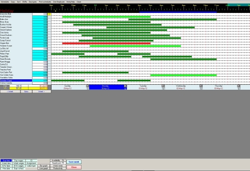 Click to view Scheduling Employees for Windows 4.5 screenshot