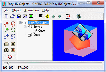 Click to view Easy 3D Objects 2.1 screenshot