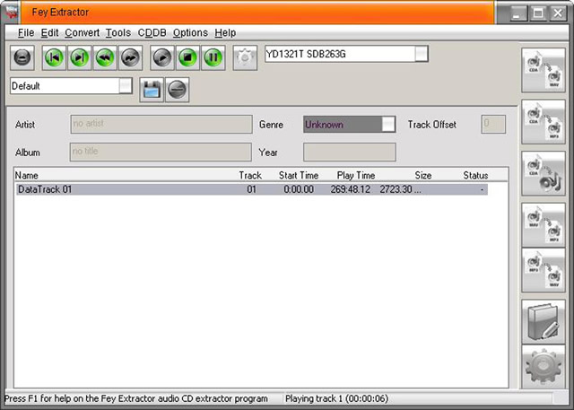 Click to view FeyExtractor 2.6.0 screenshot