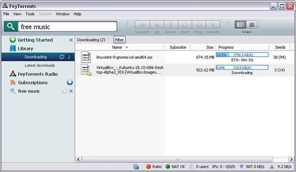 Click to view FeyTorrents 2.8.0 screenshot