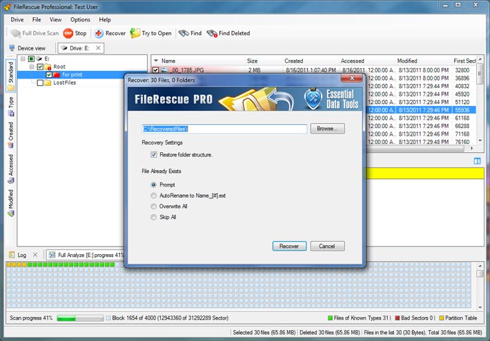 Click to view FileRescue Professional 4.10 screenshot