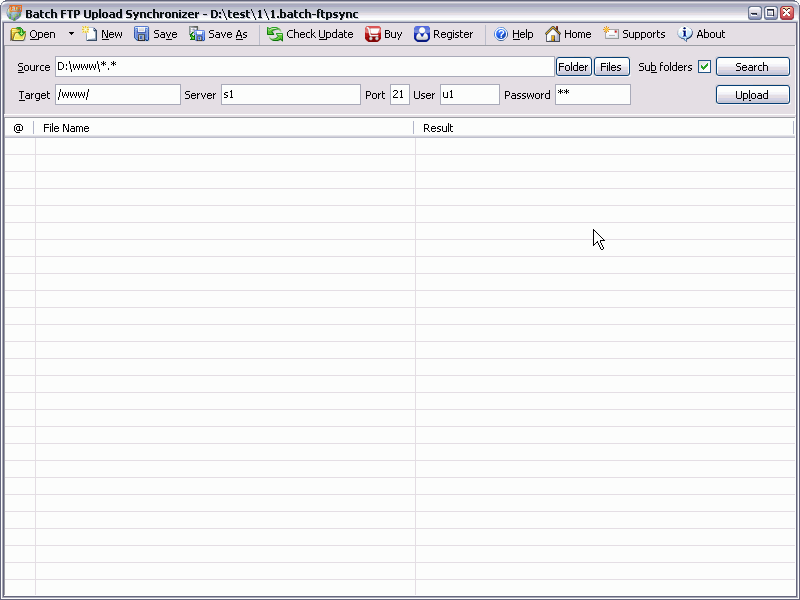 Click to view Batch File FTP Sync Uploader 2014.6.1002 screenshot