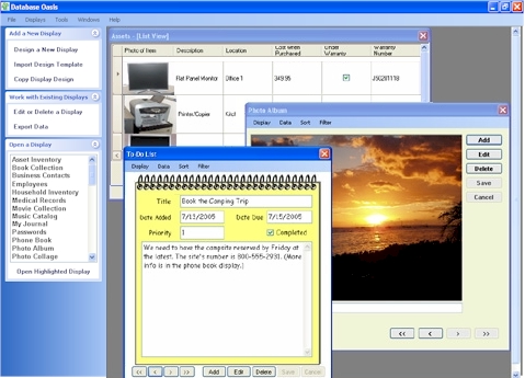 Click to view Database Oasis 3.1.19 screenshot