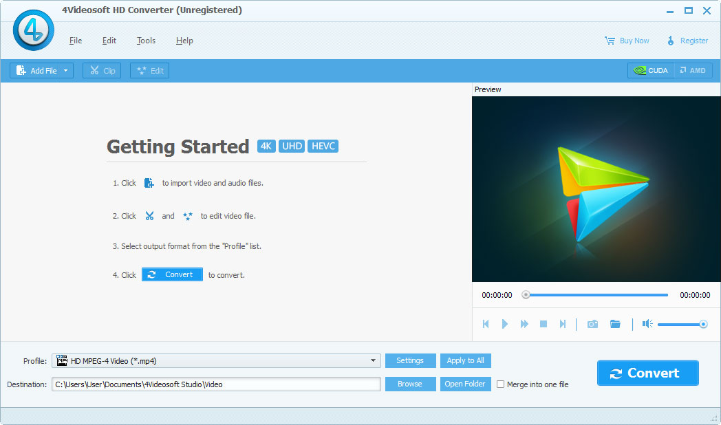 Click to view 4Videosoft HD Converter 5.2.50 screenshot