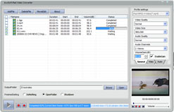 Click to view bvcsoft iPad Video Converter 3.7.6 screenshot