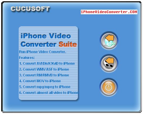 Click to view iPhone Movie Converter 6.8 screenshot