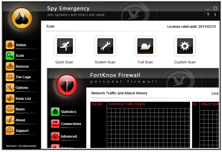 Screenshot for NETGATE Internet Security 9.0.405