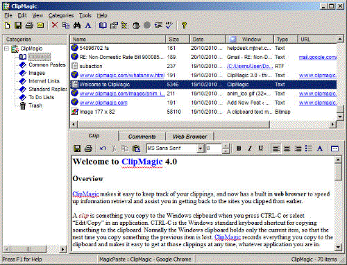 Click to view ClipMagic 4.1 screenshot