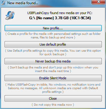 Screenshot for USBFlashCopy 1.9