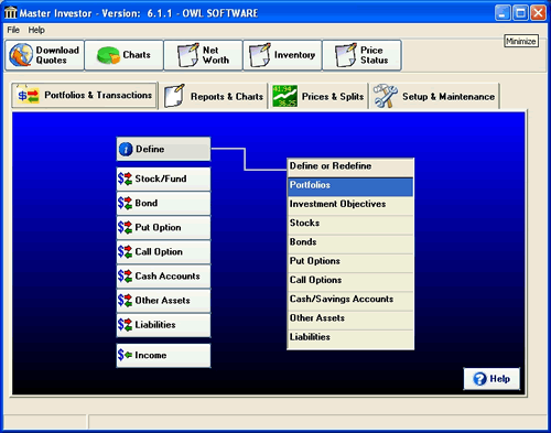 Click to view Master Investor 6.1.6 screenshot