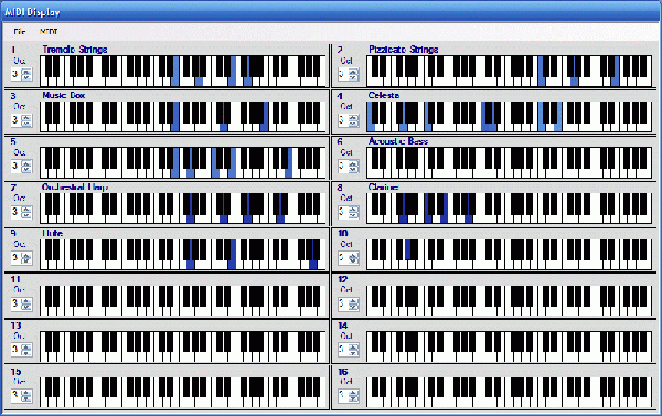 Click to view MIDI Display 1.0 screenshot