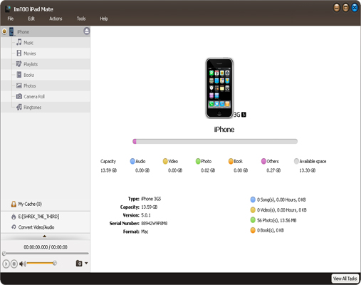 Click to view ImTOO iPad Mate 5.5.6.20131113 screenshot